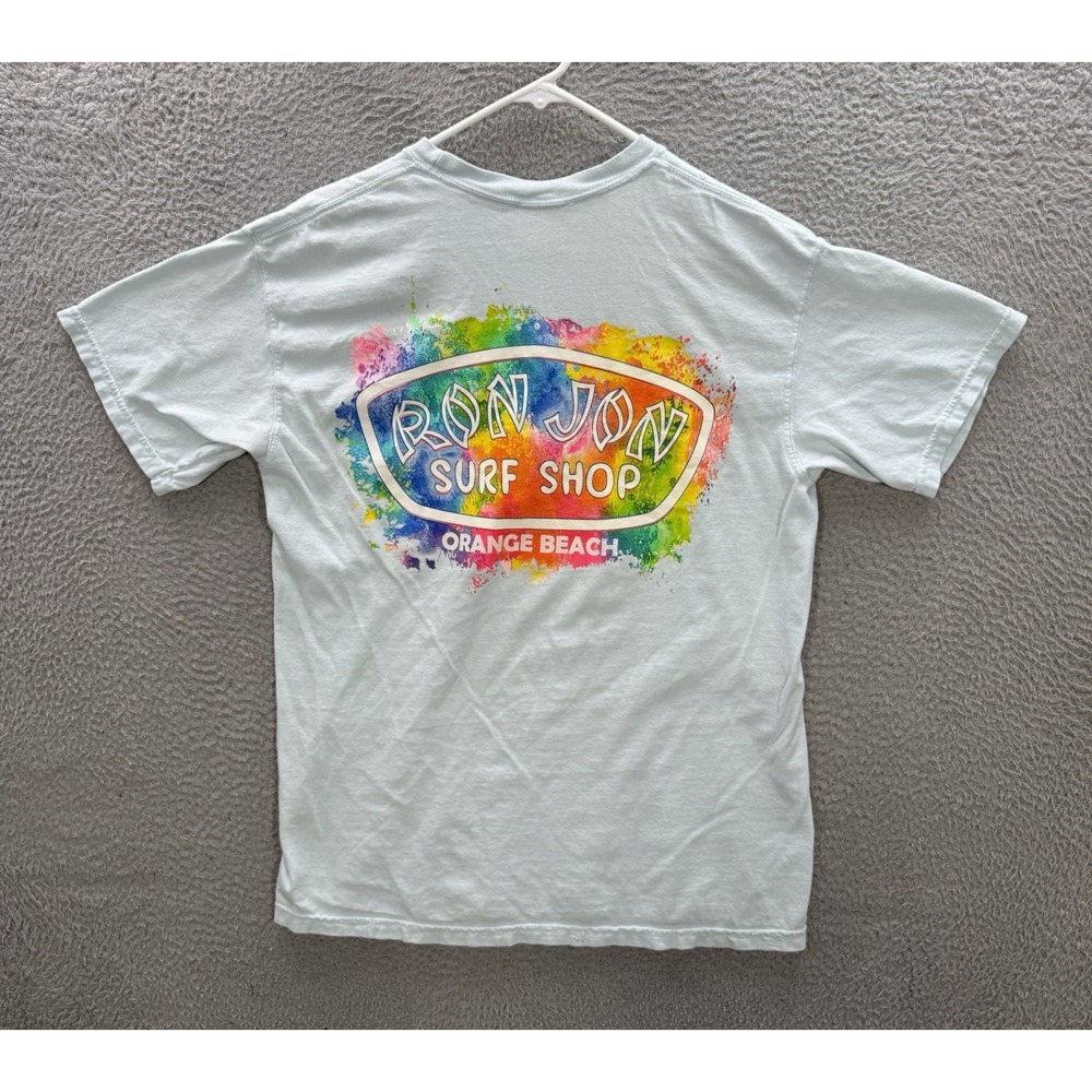 Ron Jon Surf Shop Shirt Mens Blue Medium Skater Surfer Beach Grunge Thrasher Y2K